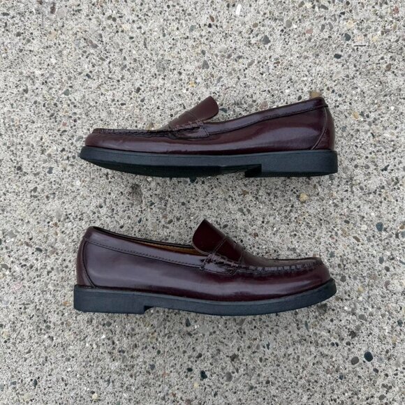 American Vintage Women's Burgundy Loafers - Picture 2 of 6